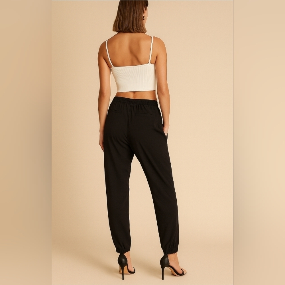 Express Black Drawstring Jogger Pants – Comfy Sleek Fit Size L - Picture 5 of 13